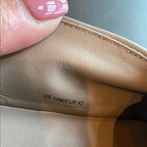 Vince Taupe Gray Perforated Slip-On Shoes - Picture 3 of 4